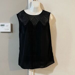 Black Lace Women's Top